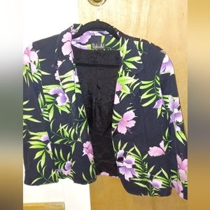 Rafaella Dark Floral Blazer 14